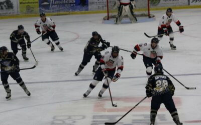 Americans nip Ice Dogs, 4-3 in overtime; Dearing provides deciding goal