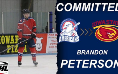 Americans defenseman Peterson signs with Iowa State Cyclones hockey squad