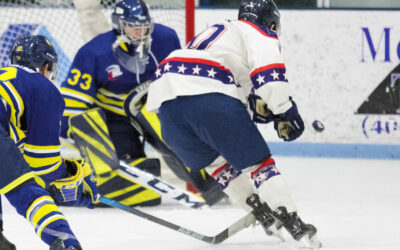 Three-goal deficit too much for the Americans to overcome in 5-3 loss to the Hawks