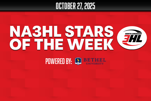 2025-26 NA3HL STAR OF THE WEEK: KADEN RHYDER (ENDING OCTOBER 26, 2025)