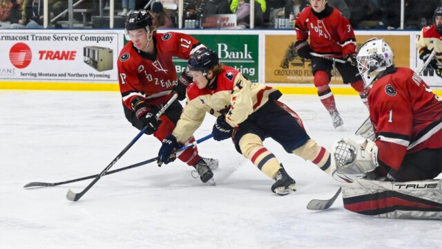 Great Falls College River Otter Night at the Great Falls American's hocky game against Bozeman. Nov. 15, 2025