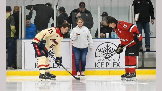Great Falls College River Otter Night at the Great Falls American's hocky game against Bozeman. Nov. 15, 2025