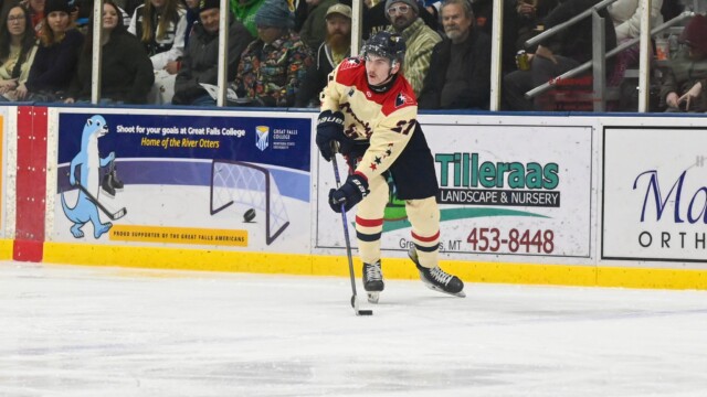 Great Falls College River Otter Night at the Great Falls American's hocky game against Bozeman. Nov. 15, 2025