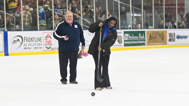 Great Falls College River Otter Night at the Great Falls American's hocky game against Bozeman. Nov. 15, 2025