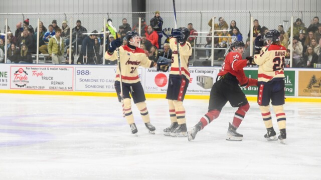 Great Falls College River Otter Night at the Great Falls American's hocky game against Bozeman. Nov. 15, 2025