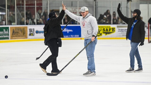 Great Falls College River Otter Night at the Great Falls American's hocky game against Bozeman. Nov. 15, 2025